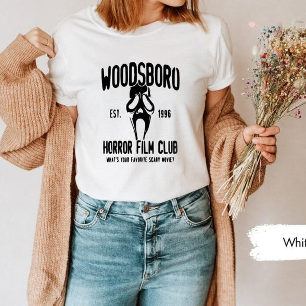 Woodsboro Horror Club Shirt, Halloween Shirt, Horror TShirt, Horror Film Club 05